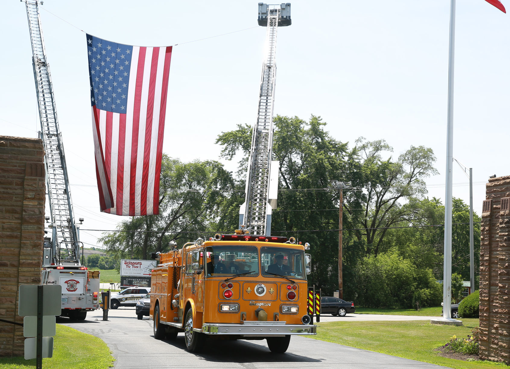 Funeral of former Griffith Fire Chief George Thiel